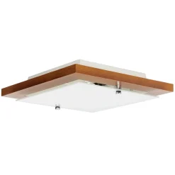 Clearance Lamkur Deckenleuchte Modern Wohnzimmer Holz quadratisch