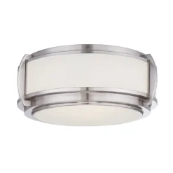 Best Elstead Deckenleuchte NOELIA Nickel Ø41cm Modern Lampe