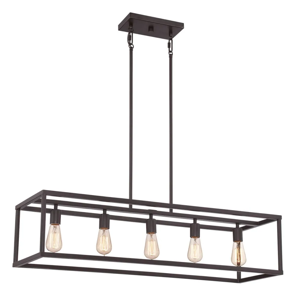 Elstead Deckenleuchte PEROY Bronze B:97cm kürzbar Lampe* Deckenleuchten|Designerlampen