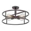 New Elstead Deckenleuchte PEROY Bronze Ø46cm kürzbar Lampe