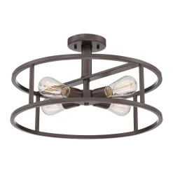 New Elstead Deckenleuchte PEROY Bronze Ø46cm kürzbar Lampe