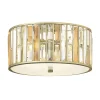 Elstead Deckenleuchte PRISM Silber 3-flmg Jugendstil Lampe* Deckenleuchten|Flurlampen