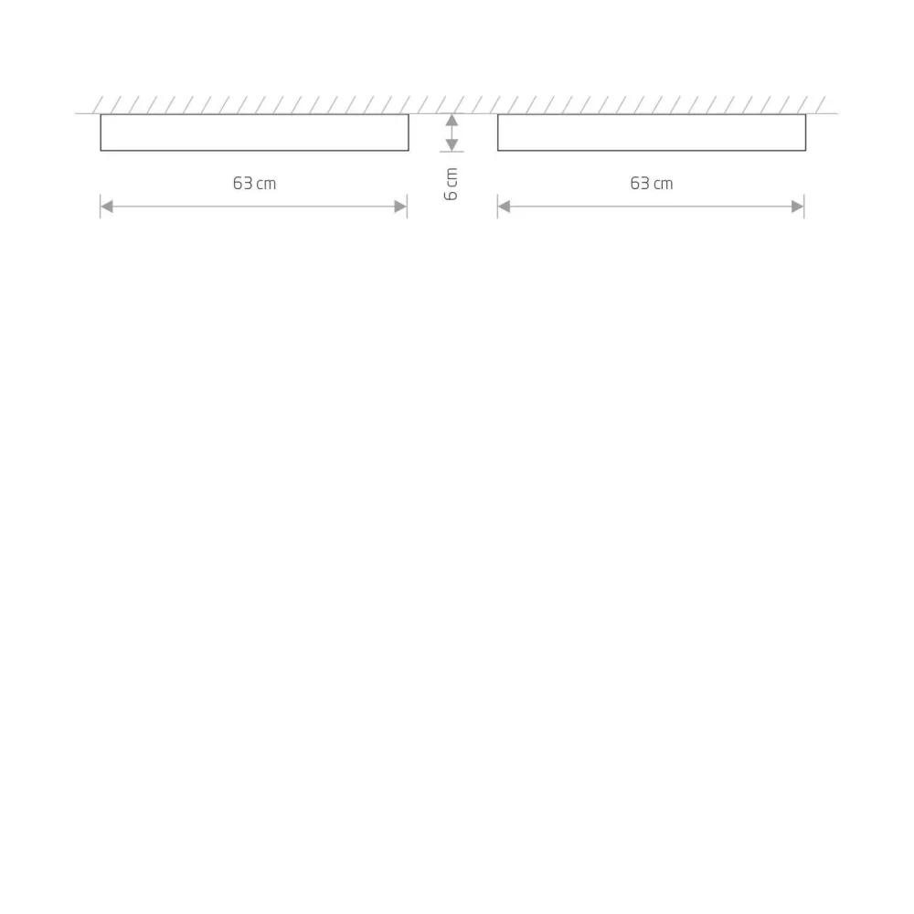 Best Nowodvorski Deckenleuchte quadratisch B:63 cm inkl. T8 LED 3000 K 1700 lm