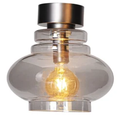 By Rydéns Deckenleuchte Rauchglas Metall 30 cm breit E27 klein* Deckenleuchten|Wohnzimmerlampen