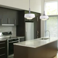 Sale Elstead Deckenleuchte Retro Weiß blendarm Metall Glas TELVILA