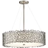 Sale Elstead Deckenleuchte RINA Zinn Leinen Ø56cm Design Lampe
