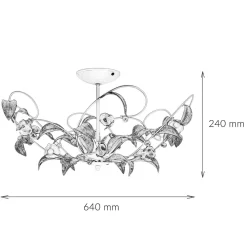 Best Luminex Deckenleuchte ROSE Ø64cm 5-flmg