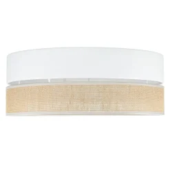 TK Lighting Deckenleuchte rund Ø 45 cm Boho Style 3x E27 Stoff Jute* Deckenleuchten|Flurlampen