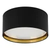 Sale TK Lighting Deckenleuchte rund Ø 45 cm Schwarz Gold blendarm 4x E27