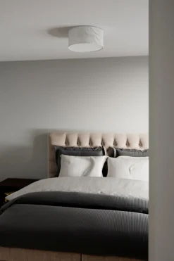 By Rydéns Deckenleuchte rund Ø 40 cm Weiß E27 Metall Stoff blendarm* Deckenleuchten|Flurlampen