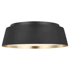 Elstead Deckenleuchte rund Ø36,8cm Schwarz Gold 3-flammig E14* Moderne Lampen|Esszimmer Lampen