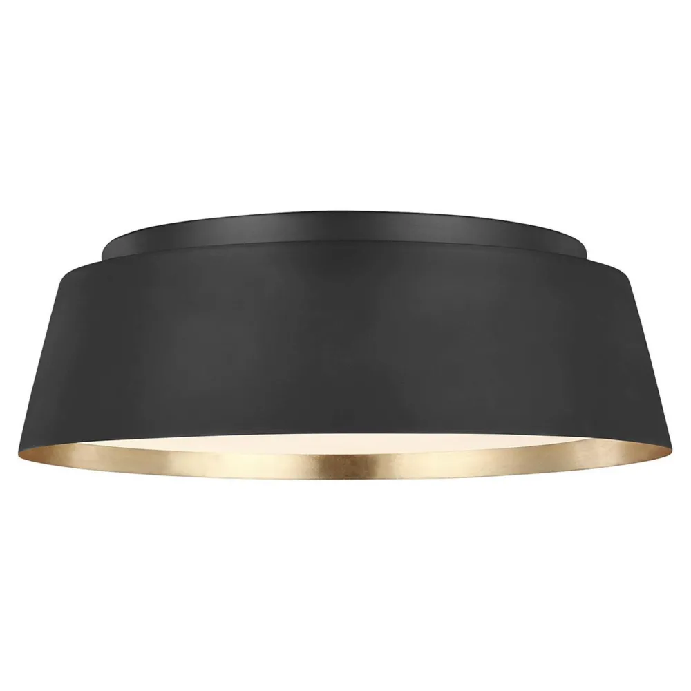 Elstead Deckenleuchte rund Ø36,8cm Schwarz Gold 3-flammig E14* Moderne Lampen|Esszimmer Lampen