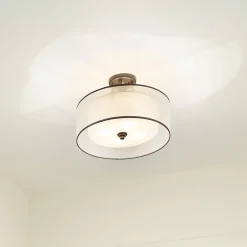 Sale Elstead Deckenleuchte rund in Weiß Bronze antik CANELADO