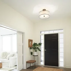 Sale Elstead Deckenleuchte rund in Weiß Bronze antik CANELADO