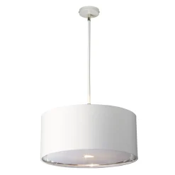 Elstead Deckenleuchte Rund Weiß Silber verstellbar Wohnzimmer* Deckenleuchten|Schlafzimmer Lampen