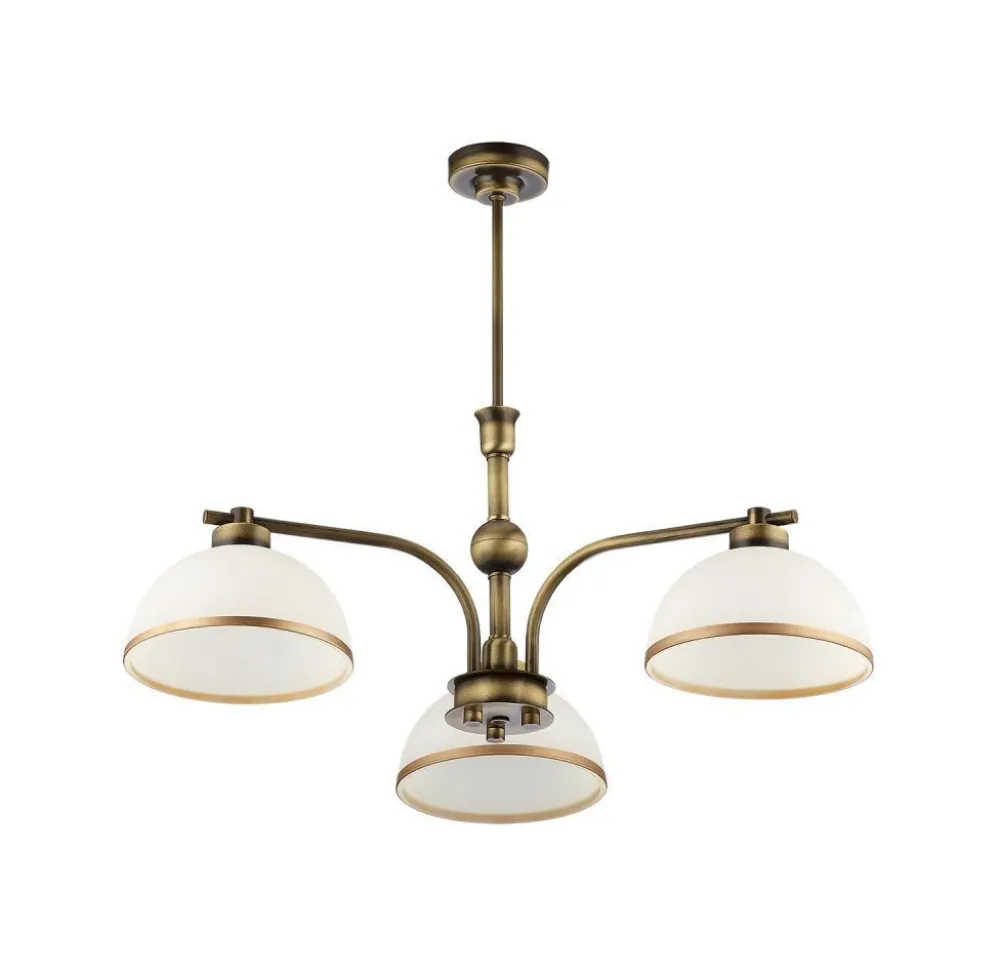 Jupiter Deckenleuchte SARAI Glas Metall Ø68cm 3xE27 Lampe* Deckenleuchten|Esszimmer Lampen