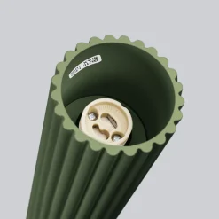 Clearance Sollux Deckenleuchte schmal Ø 6,5 cm H: 40 cm Aluminium in Grün GU10