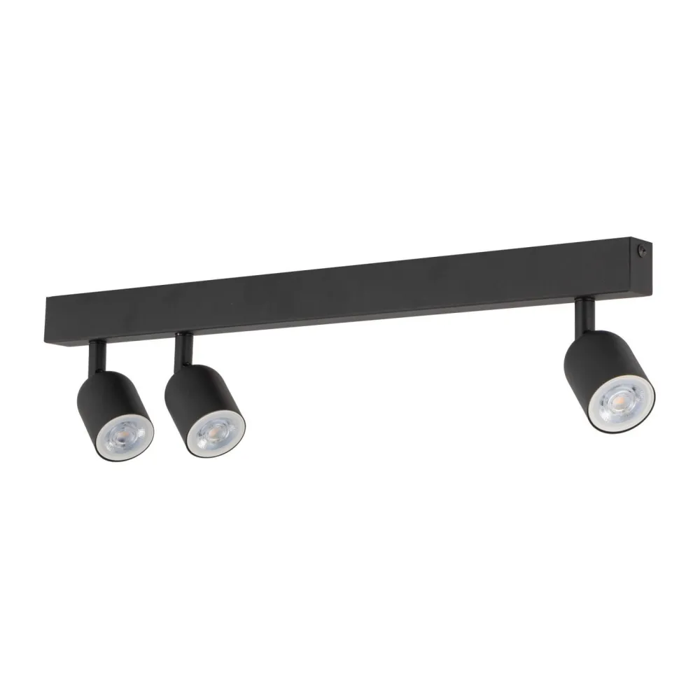 TK Lighting Deckenleuchte Schwarz 74 cm lang GU10 Metall 3-flammig* Deckenleuchten|Flurlampen