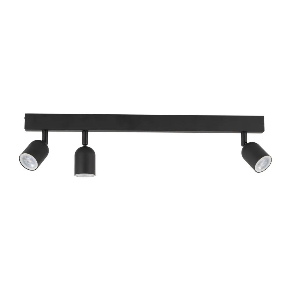 TK Lighting Deckenleuchte Schwarz 74 cm lang GU10 Metall 3-flammig* Deckenleuchten|Flurlampen