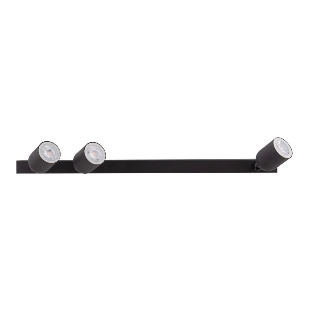 TK Lighting Deckenleuchte Schwarz 74 cm lang GU10 Metall 3-flammig* Deckenleuchten|Flurlampen