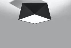 Sollux Deckenleuchte Schwarz B:30cm geometrisch E27* Wohnzimmerlampen|Moderne Lampen