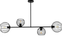 Discount Sigma Deckenleuchte Schwarz E27 Metall Retro Design