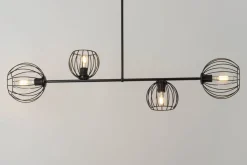 Discount Sigma Deckenleuchte Schwarz E27 Metall Retro Design