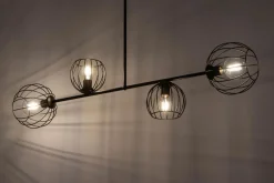 Discount Sigma Deckenleuchte Schwarz E27 Metall Retro Design