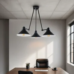 Hot Nowodvorski Deckenleuchte Schwarz 3-flmg 61-152cm SIMONA Lampe