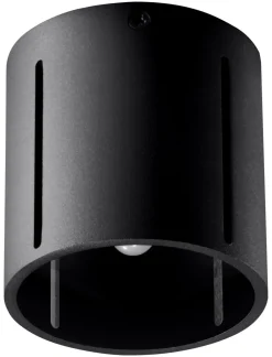 Discount Sollux Deckenleuchte Schwarz klein Ø 10 cm Metall G9 Spot