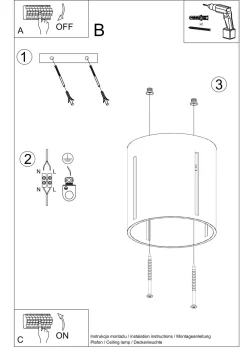 Discount Sollux Deckenleuchte Schwarz klein Ø 10 cm Metall G9 Spot