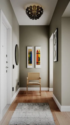 Best By Rydéns Deckenleuchte Schwarz Kristall 51 cm breit 3x E27