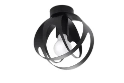 Sollux Deckenleuchte Schwarz Kugel Ø 16 cm klein E27 Modern* Deckenleuchten|Flurlampen