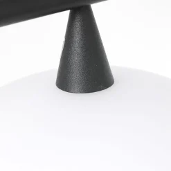 Outlet Steinhauer Deckenleuchte Schwarz Opalweiß 120 cm inkl. G9 blendarm