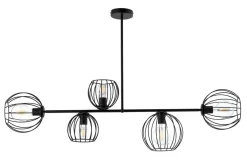 Discount Sigma Deckenleuchte Schwarz Retro Design E27 Metall