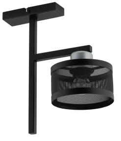 Sale Sigma Deckenleuchte Schwarz Silber Metall L:28 cm dekorativ