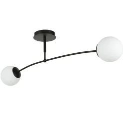 Best Easylight Deckenleuchte Schwarz Weiß Kugel Schirm Deckenlampe