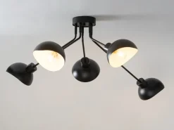 Sigma Deckenleuchte Schwarz Weiß stilvoll E27 120 cm lang* Designerlampen|Moderne Lampen