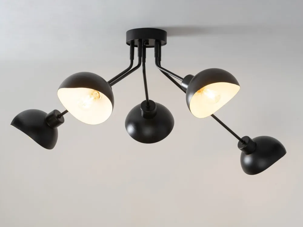 Sigma Deckenleuchte Schwarz Weiß stilvoll E27 120 cm lang* Designerlampen|Moderne Lampen