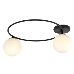 Emibig Deckenleuchte Schwarz Weiß E14 Ø 47 cm blendarm* Deckenleuchten|Flurlampen