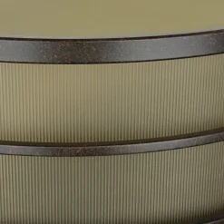 Elstead Deckenleuchte SHOJI Creme Ø34cm Vintage Lampe Loft* Glaslampen|Designerlampen