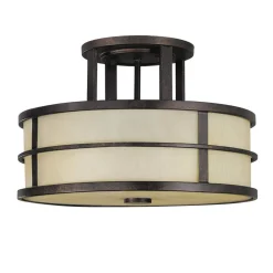 Elstead Deckenleuchte SHOJI Creme Ø34cm Wohnzimmer Lampe* Glaslampen|Designerlampen