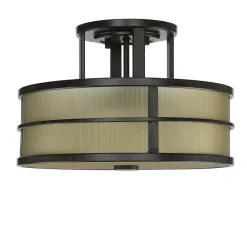 Elstead Deckenleuchte SHOJI Creme Ø34cm Wohnzimmer Lampe* Glaslampen|Designerlampen