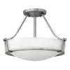 Elstead Deckenleuchte SOMBRA Nickel Ø41cm Lampe Wohnzimmer* Deckenleuchten|Flurlampen
