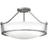 Elstead Deckenleuchte SOMBRA Nickel Ø33cm Wohnzimmer Lampe* Deckenleuchten|Flurlampen