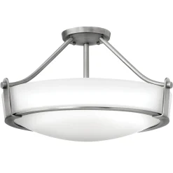 Elstead Deckenleuchte SOMBRA Nickel Ø33cm Wohnzimmer Lampe* Deckenleuchten|Flurlampen