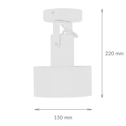 Clearance Sigma Deckenleuchte Spot Weiß verstellbarer Schirm