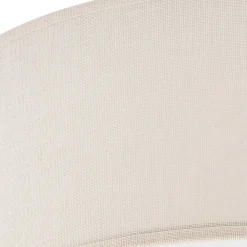 Lamkur Deckenleuchte Stoff Ø 35 cm rund Creme blendarm flach für E27* Deckenleuchten|Flurlampen