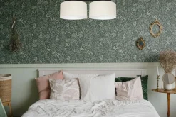 Online Belis Deckenleuchte Stoff blendarm Schwarz Creme E27 L:70 cm