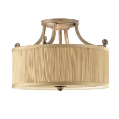 Elstead Deckenleuchte Stoff Ø36cm rund Klassisch Wohnzimmer* Wohnzimmerlampen|Stofflampen